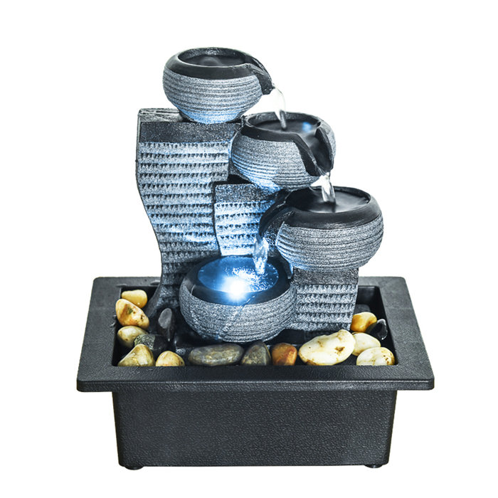 Breakwater Bay Eby Resin Fountain with Light & Reviews Wayfair